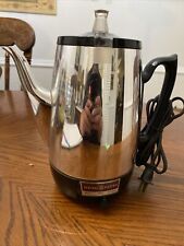 Vintage General Electric 8 Cup Percolator Coffee Pot Tested Works picture
