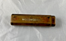 Vintage Woodworth Fianc`ee Brass Push-up Lipstick Tube Rare💋 picture