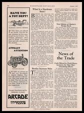 1927 Arcade Hardware Toys Fordson Tractor & McCormick Deering Thresher Print Ad picture