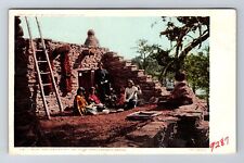 AZ-Arizona, Native Roof Garden Party Hopi House, Antique, Vintage Postcard picture