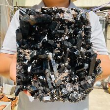9.23lb Large Natural Black Smoky Citrine Quartz Crystal Cluster Specimen Healing picture