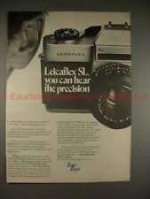 1971 Leica Leicaflex SL Camera Ad - Hear the Precision picture