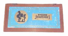 Antique 1910 HOWARD JOHNSON’S Vintage Wood Cigar Box, Kingston, N. Y. picture