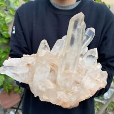 4lb Natural Clear White Quartz Crystal Cluster Rough Healing Specimen picture