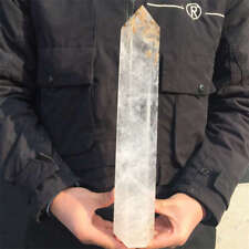 4.93lb Natural Clear Quartz Obelisk Crystal Energy Point Wand Tower Healing Gem  picture