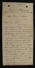 CIVIL WAR GENERAL NP BANKS LETTER TO GENERAL HENRY L ABBOTT 1863 picture