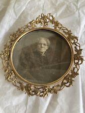 Antique Very Ornate Thin Metal Detailed Frame Beautiful picture