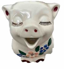 Shawnee Pottery Smiley Pig Pitcher Made in USA 1940’s picture