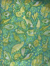 Vintage Seascape By Suzie Zuzek Key West Hand Print Fabric - Lilly Pulizer picture