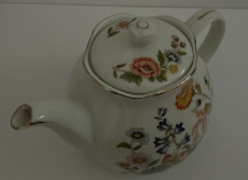 1989 Vintage Robinson Design Group Spring Floral Flowers Orange Teapot Japan picture