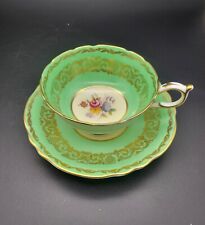 Paragon Double Warranted By Queen Mary Teacup Saucer Set  Cabbage Rose 1939  picture