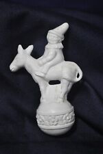 MINTY ANTIQUE 1920S VTG VISCOLOID CELLULOID EASTER TOY SCARY CLOWN ON DONKEY 4
