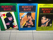 Modesty Blaise - Jim Holdaway. Lot of 3 American Edition books. picture