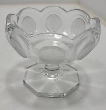 Vintage Fostoria Coin Glass Open Jam Jelly Dish Clear Avon Crystal 1886 picture