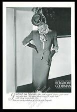 1943 Horst P. Horst photo Bergdorf Goodman women's wool suit fashion print ad picture