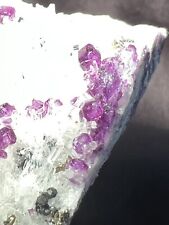 Electric purple Fluorite on Quartz with Chalcopyrite, Sweet Home Mine, Alma, Co picture