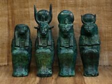 Rare Antique Egyptian God Statues Set - Hathor, Sekhmet, Thoth, Sobek - Finest picture