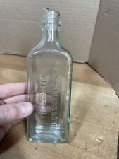 Furst Mcness Co Antique Blue Glass Bottle Apothecary Medicine picture