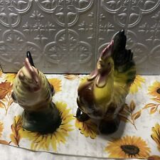 Lot Of 2 Hen And Rooster  picture