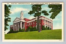 Emory VA-Virginia, Emory & Henry College, Wiley Hall Vintage Souvenir Postcard picture