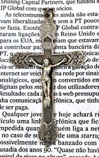 1900 Antique Sterling Silver Ornate Crucifix with Great Detail picture