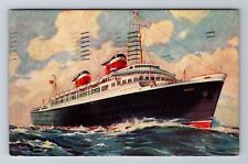 United States Lines, Ship, Transportation, Vintage c1940 Souvenir Postcard picture