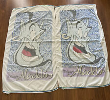 Lot of TWO (2) Vintage Franco Disney Aladdin Genie Beach Towels FADED picture