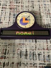 VTG California Lottery Clock With Electronic Marquee Beta Brite picture