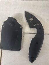 KA-BAR Knife - Black With Sheath - Taiwan - Fast Shipping picture