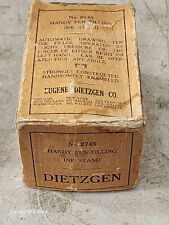 Antique Dietzgen Handy Pen Filling Ink Stand, No.2745, with Original Box picture