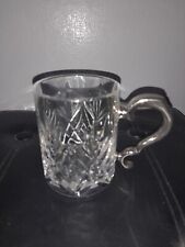 Vintage 1/2 Pint Crystal Glass Tankard picture
