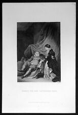 1860 London Printing Company Antique Print of King Henry VIII & Catherine Parr picture