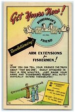 Arm Extension For Fisherman's Fishing Humor Advertising Vintage Postcard picture