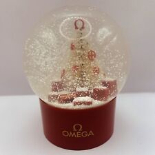 Rare OMEGA Watchmaker Christmas Tree Snow Globe picture