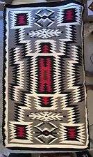 VINTAGE LARGE NAVAJO STORM PATTERN RUG Pristine Condition ￼70 X 40” picture