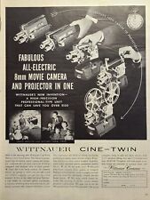 Vintage Print Ad 1958 Wittnauer Cine-Twin 8mm Movie Camera Projector All-In-One picture