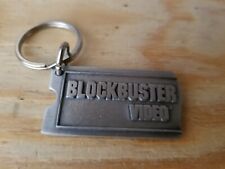 Blockbuster Video Pewter Keychain Metal Your Key to Savings Vintage RARE picture