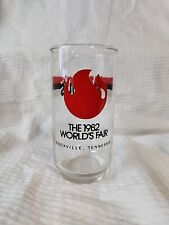 1982 World's Fair Glass Knoxville Tennessee Wendy's Restaurant Red And Black picture