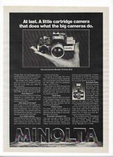 Minolta 110 Zoom SLR Camera 1978 Old Vintage Print Advertisement picture