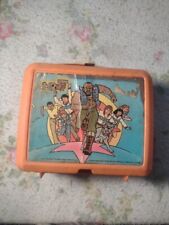 Vintage 1984 Mr T Lunchbox Orange Plastic  -Aladdin Used Condition A Team picture