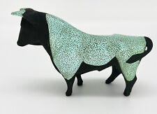 VTG. Mid Century Modern Hagen Renaker Ceramic Black Bisque Bull Figurine RARE picture