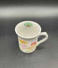 Vintage Coffee Cup Mug Cabbage Patch Kids Picnic Tea Party 1984 OAA Original picture