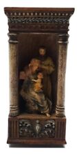 Holy Family Mary Joseph and Baby Jesus Musical Figurine Heavy Resin picture