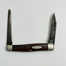 Vtg 1940-1964 Case XX 2 Blade Folding Knife Bone Handle Made in USA    picture