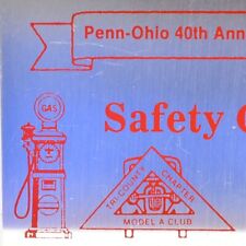 Vintage 1995 Fairgrounds Safety Check Ford Model A Club Car Show Dover Penn-Ohio picture