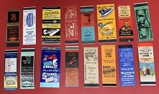 16 Different, Early New Jersey Restaurants Matchbook Covers, Circa 1940's-1970's picture