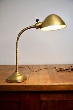 Vintage Faries Industrial Light Bankers Desk Lamp brass Oc white era art deco picture