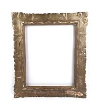 Antique 19th C Ornate Victorian Gold Painted Gesso Picture Frame Fits 15x12 picture