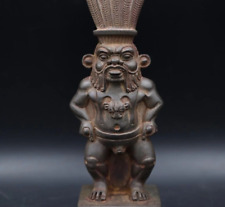 Rare large antique statue God Bes the ancient protector of pharaonic families BC picture