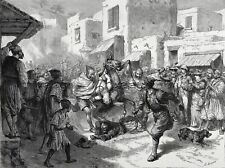 Religion Muslim Moors Brutal Punishment Torture Women Islam 1880s Antique Print picture